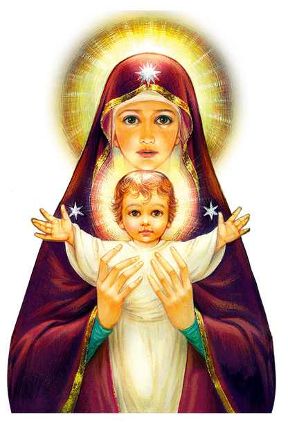Đức Mẹ Maria và Chúa Con PNG