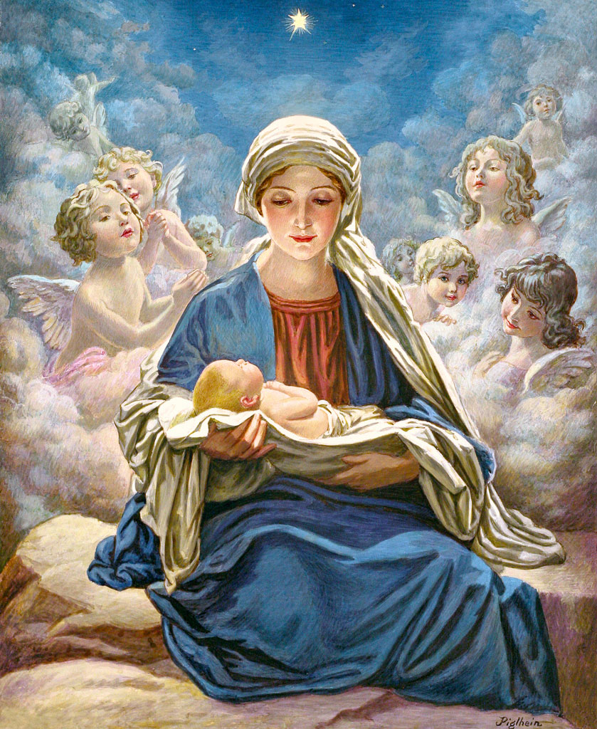 Mẹ Maria bế Chúa giêsu