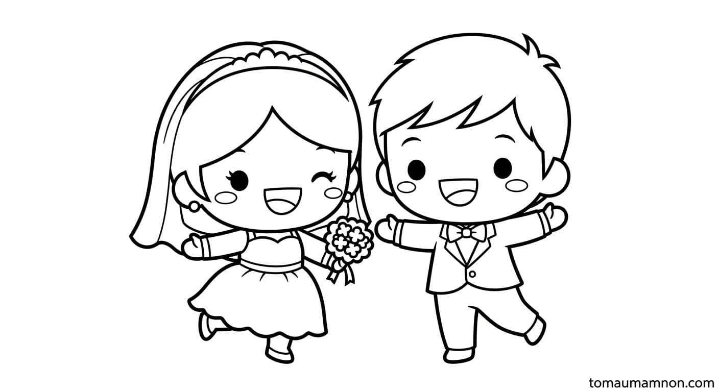 Cặp đôi chibi dễ thương