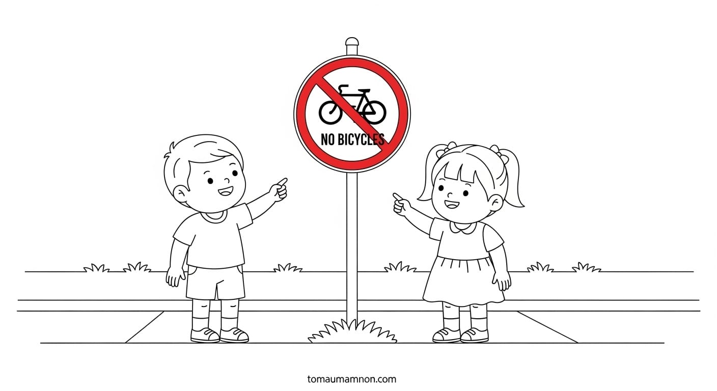 biển báo cấm xe đạp số 4