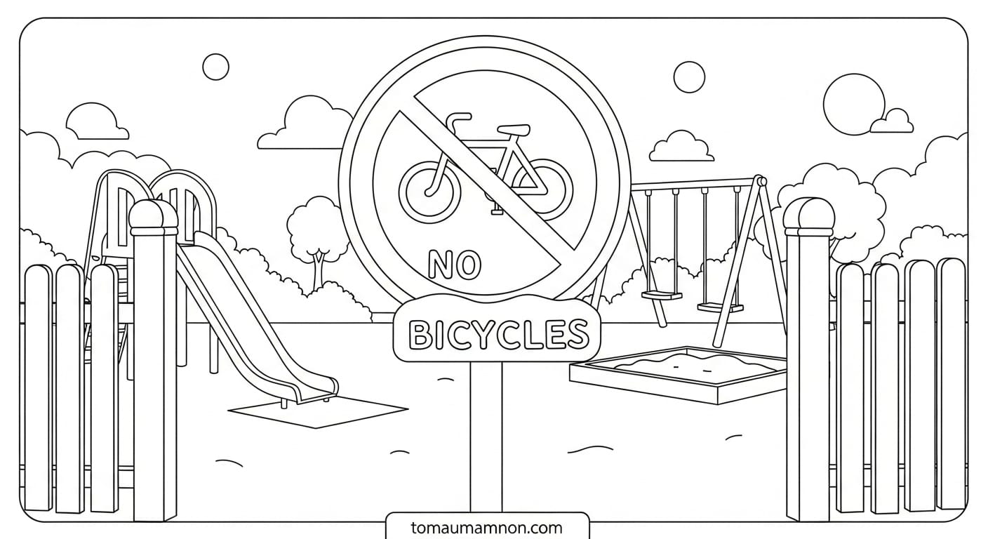 biển báo cấm xe đạp số 7