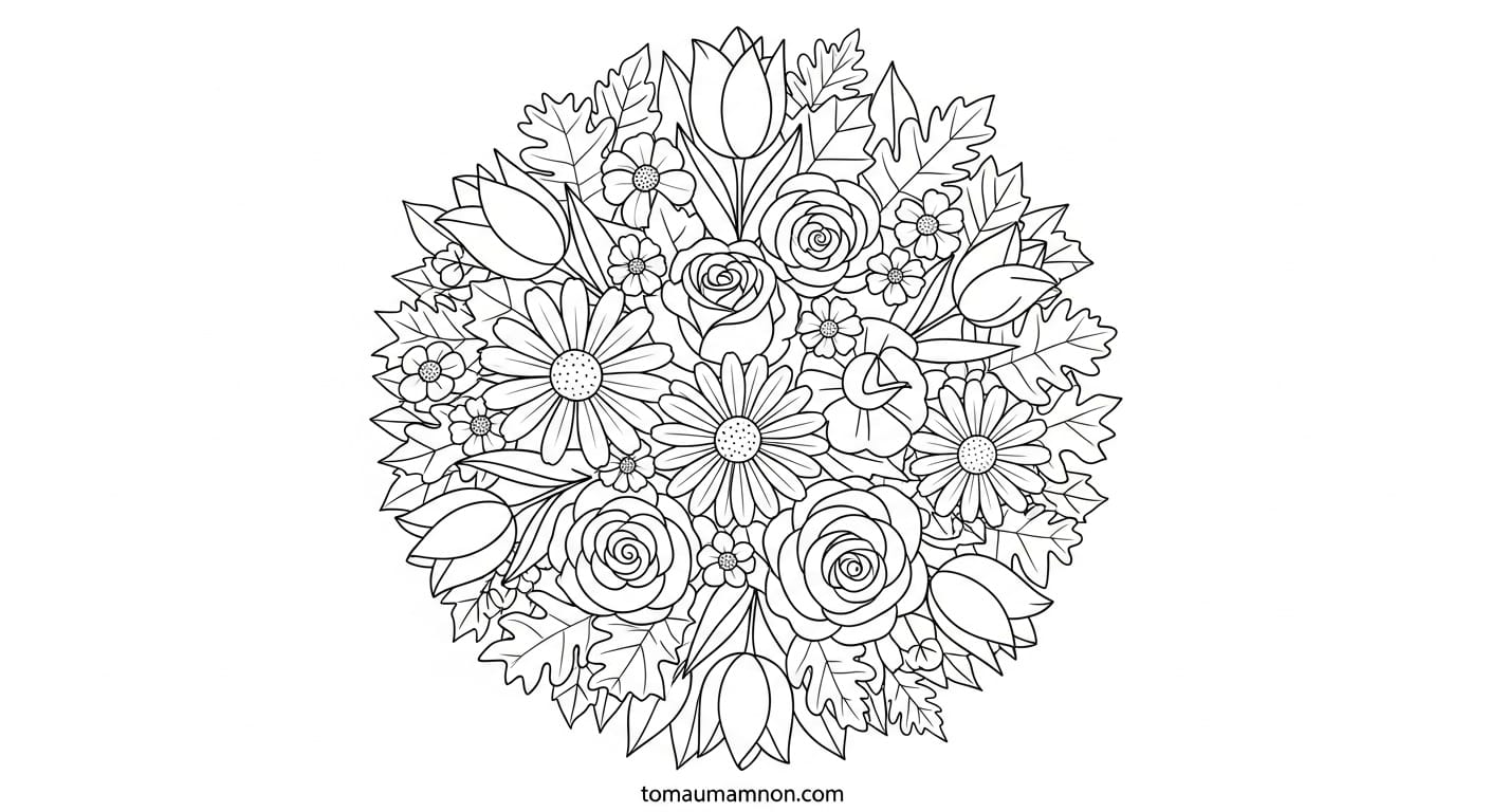 bó hoa dễ thương