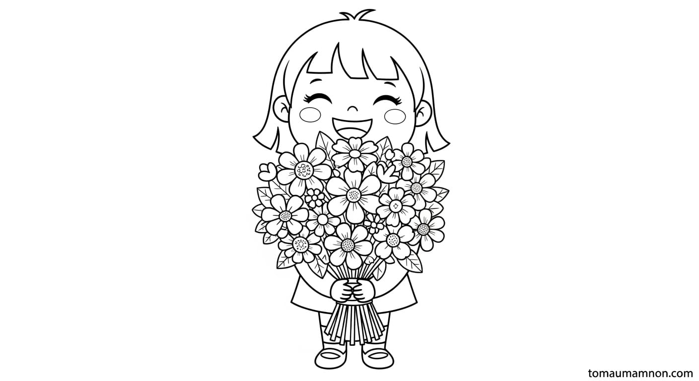 bó hoa đơn giản