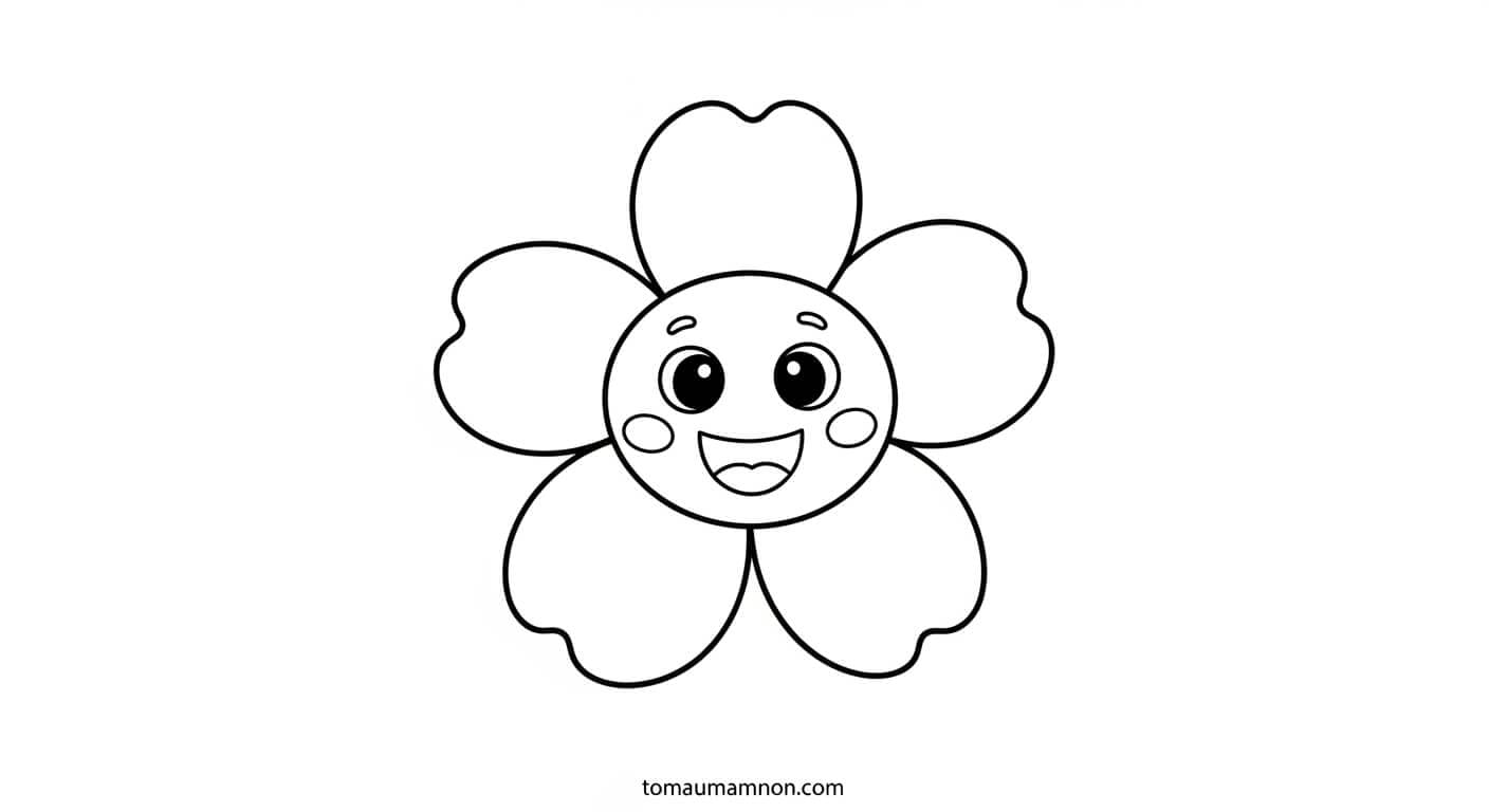 tranh hoa dễ thương