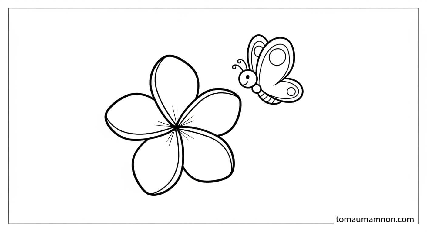 đóa hoa đơn giản