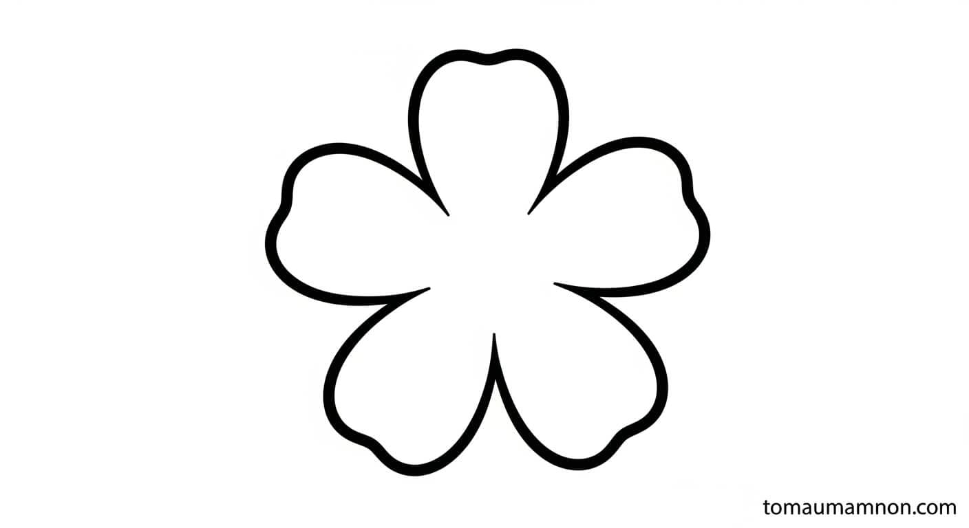 hình bông hoa trên giấy