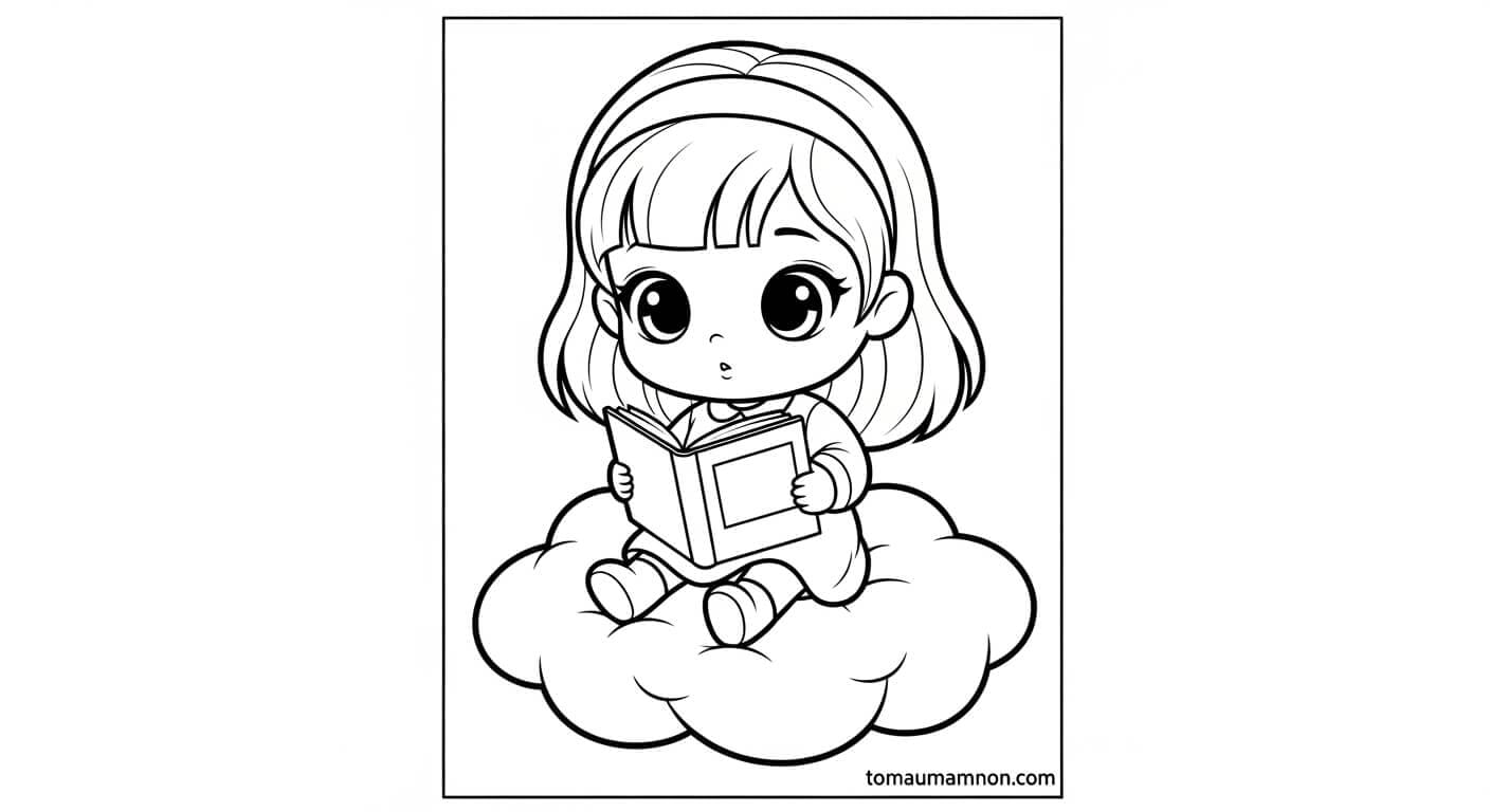 Chibi Bé Gái Chibi đeo kính ngầu