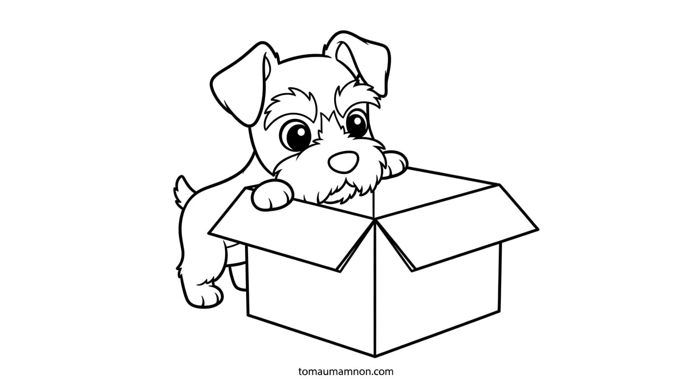 Chó chibi nằm ngủ