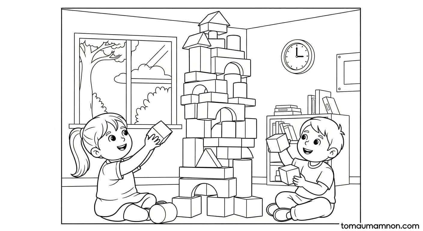 Trẻ em chơi đùa ở sân trường