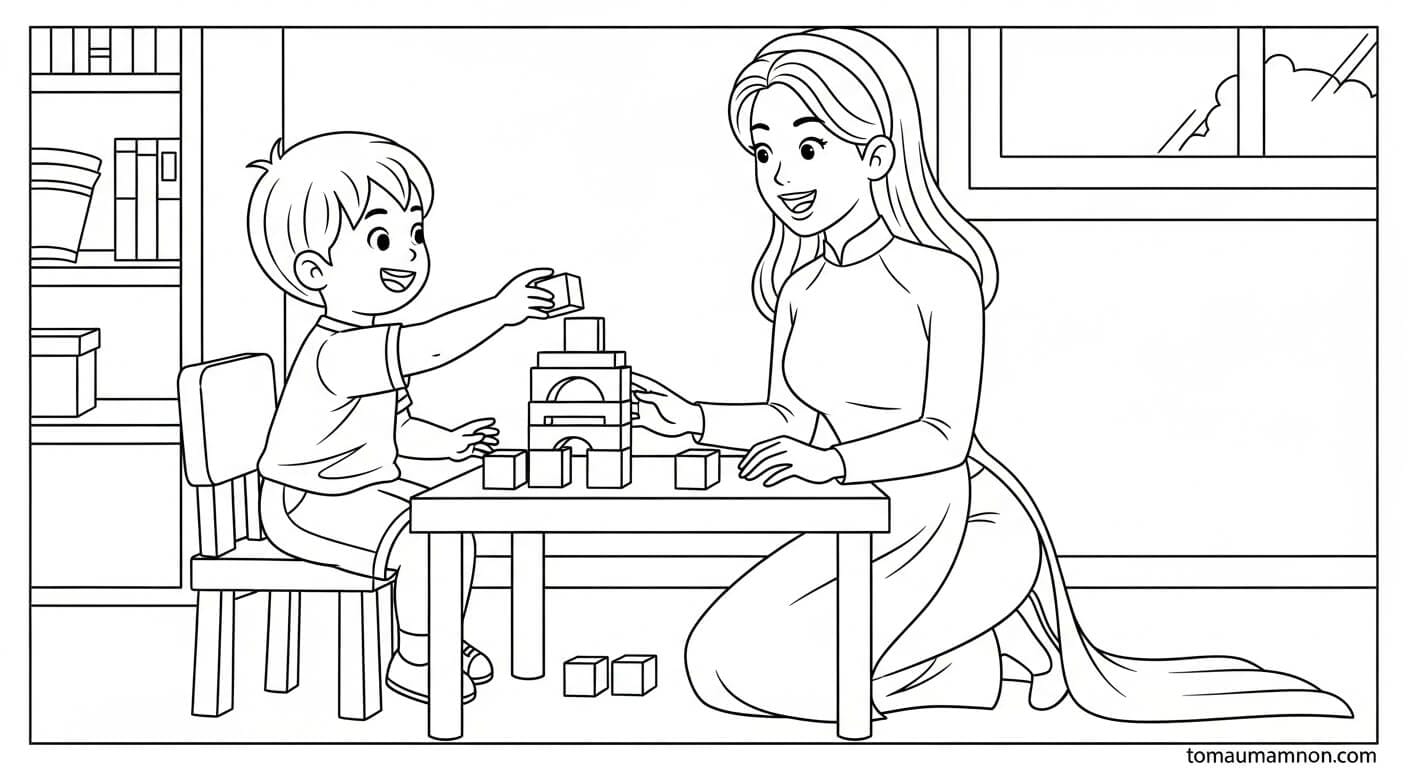 Giáo viên và áo dài xanh ngọc