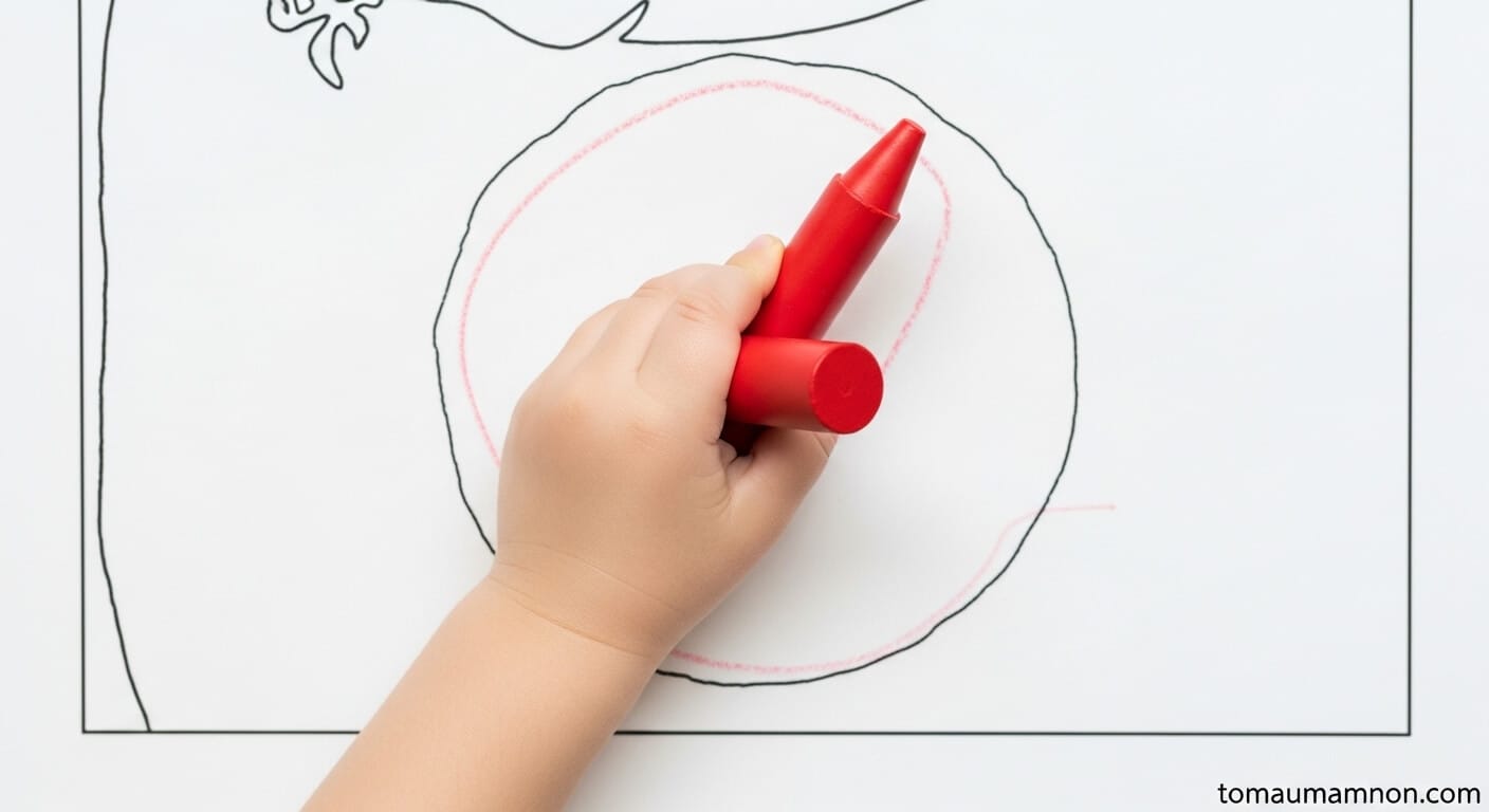 Hình Bàn Tay Cho Trẻ Tô Màu Bàn tay vui tươi