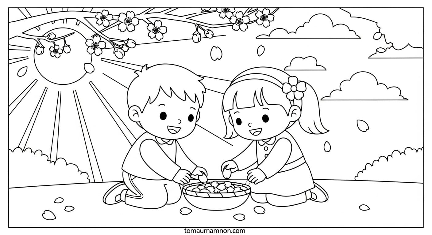 Sakura tươi cười