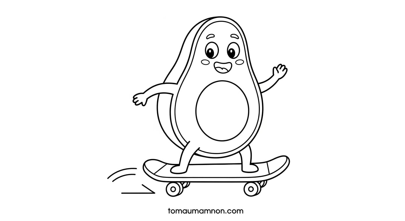 bơ cười tươi trên cỏ