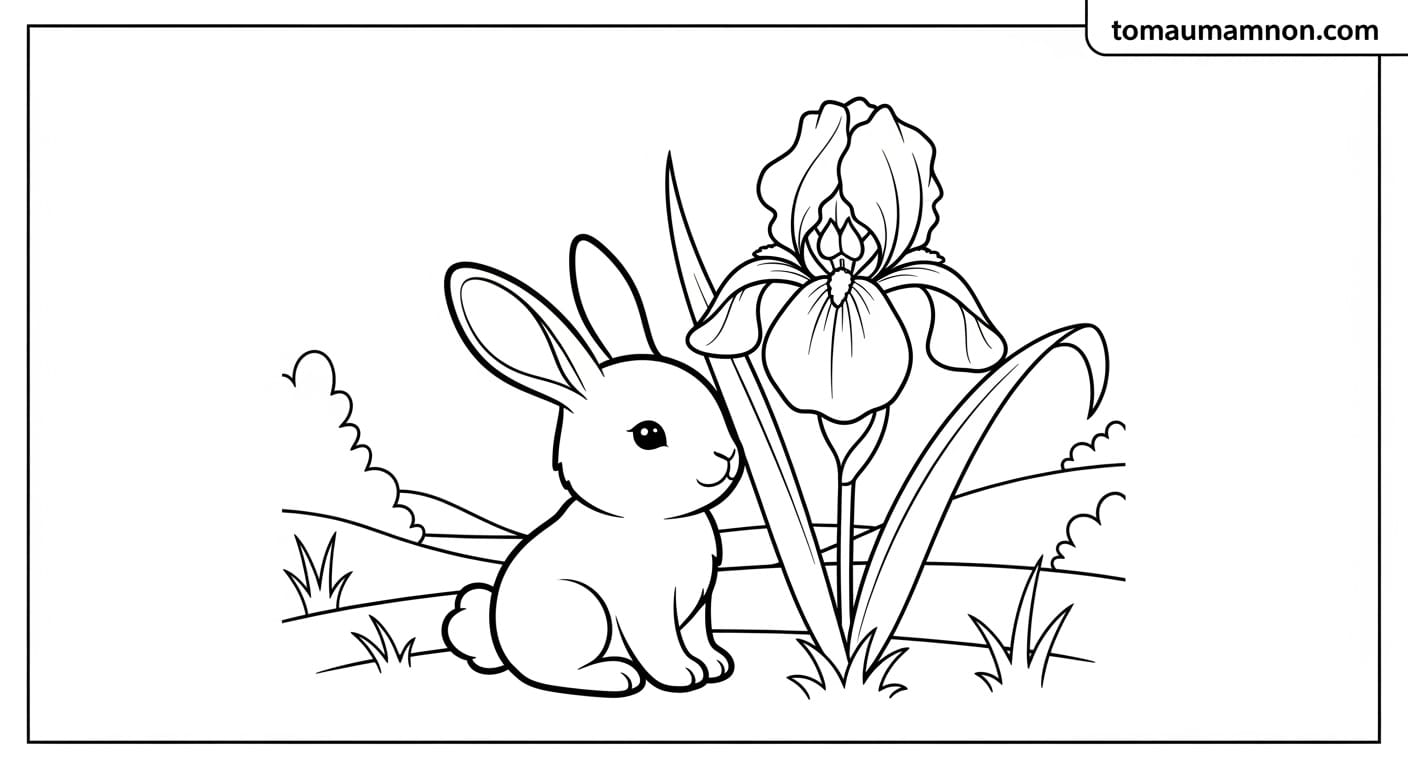 Hoa diên vĩ tinh tế