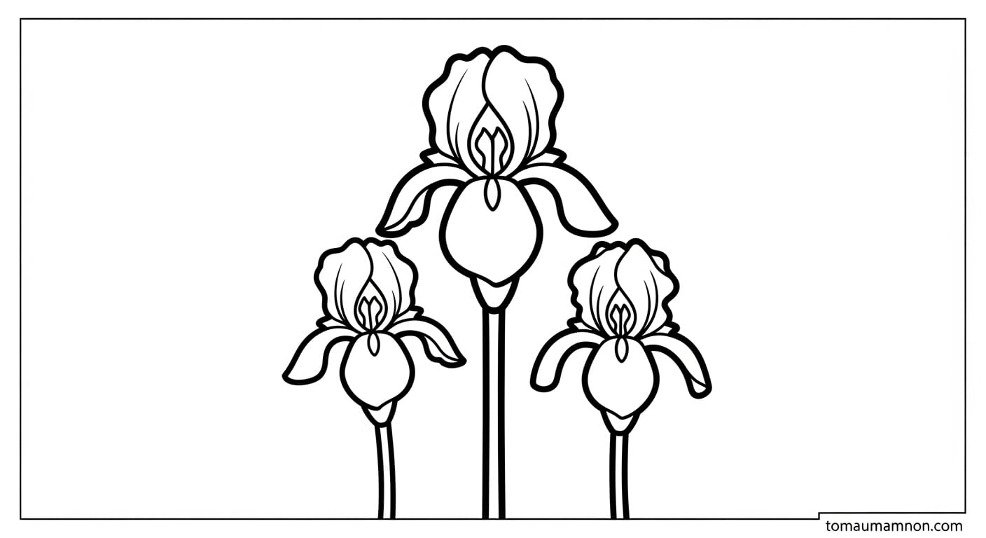 Hoa diên vĩ nghệ thuật