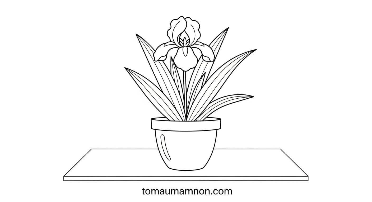 Hoa diên vĩ sáng tạo