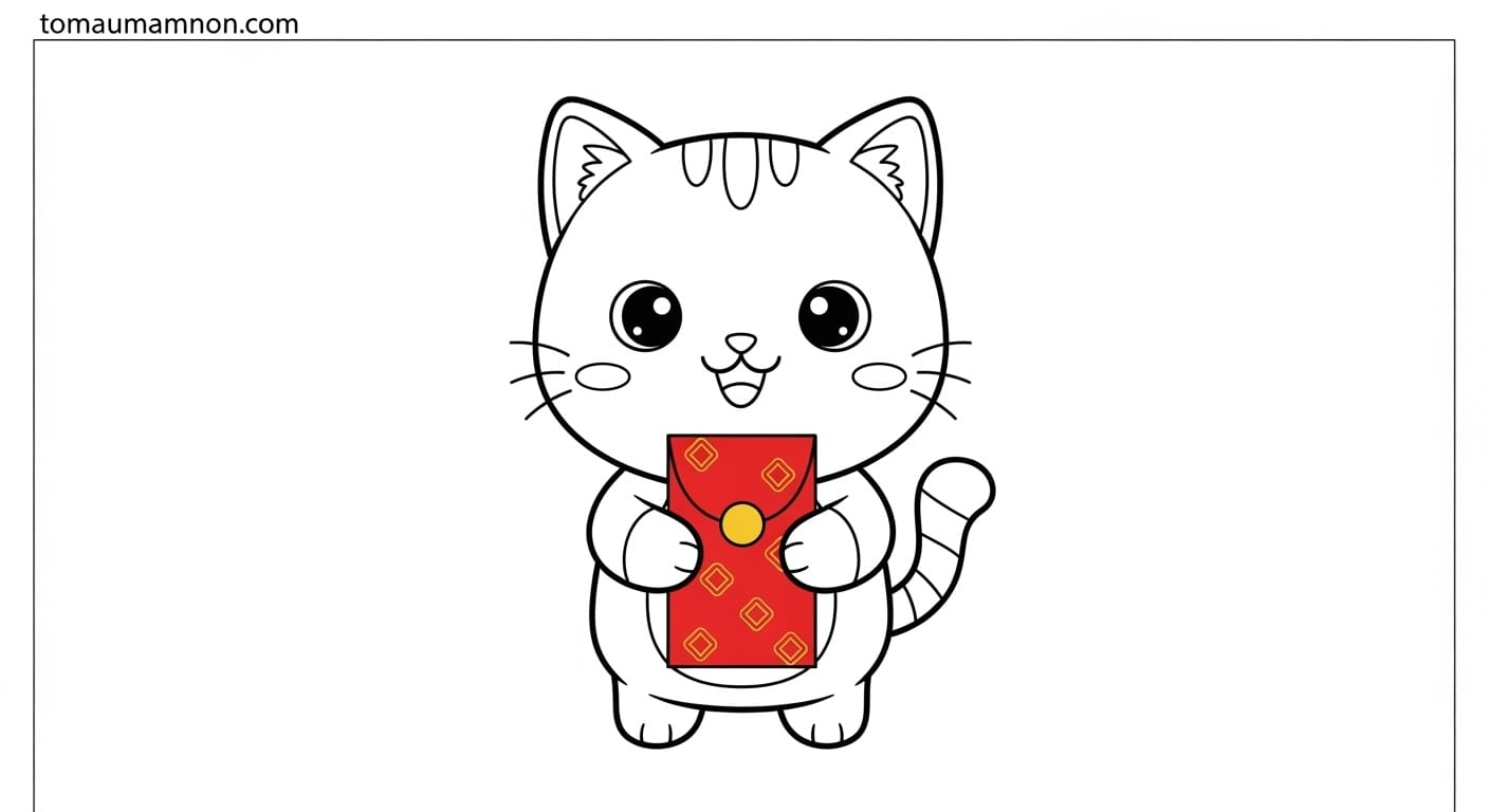 Lì Xì Chibi Nhân vật chibi bên trong phong bao lì xì