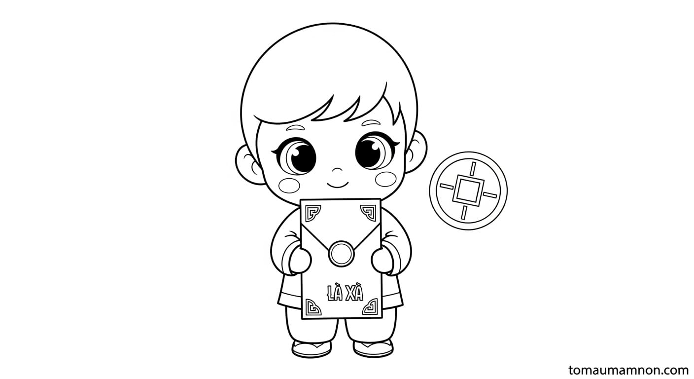 Lì Xì Chibi Phong bao lì xì chibi ngày Tết