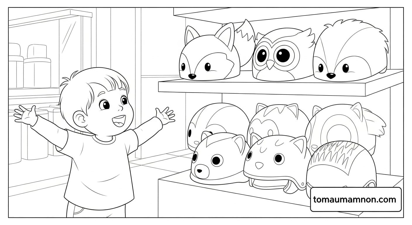 Mũ bảo hiểm cho bé gái