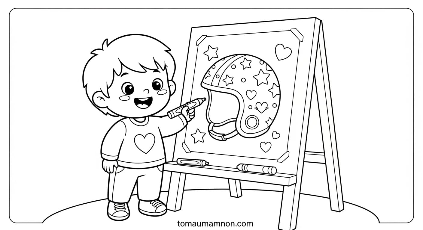 Mũ bảo hiểm họa tiết độc đáo