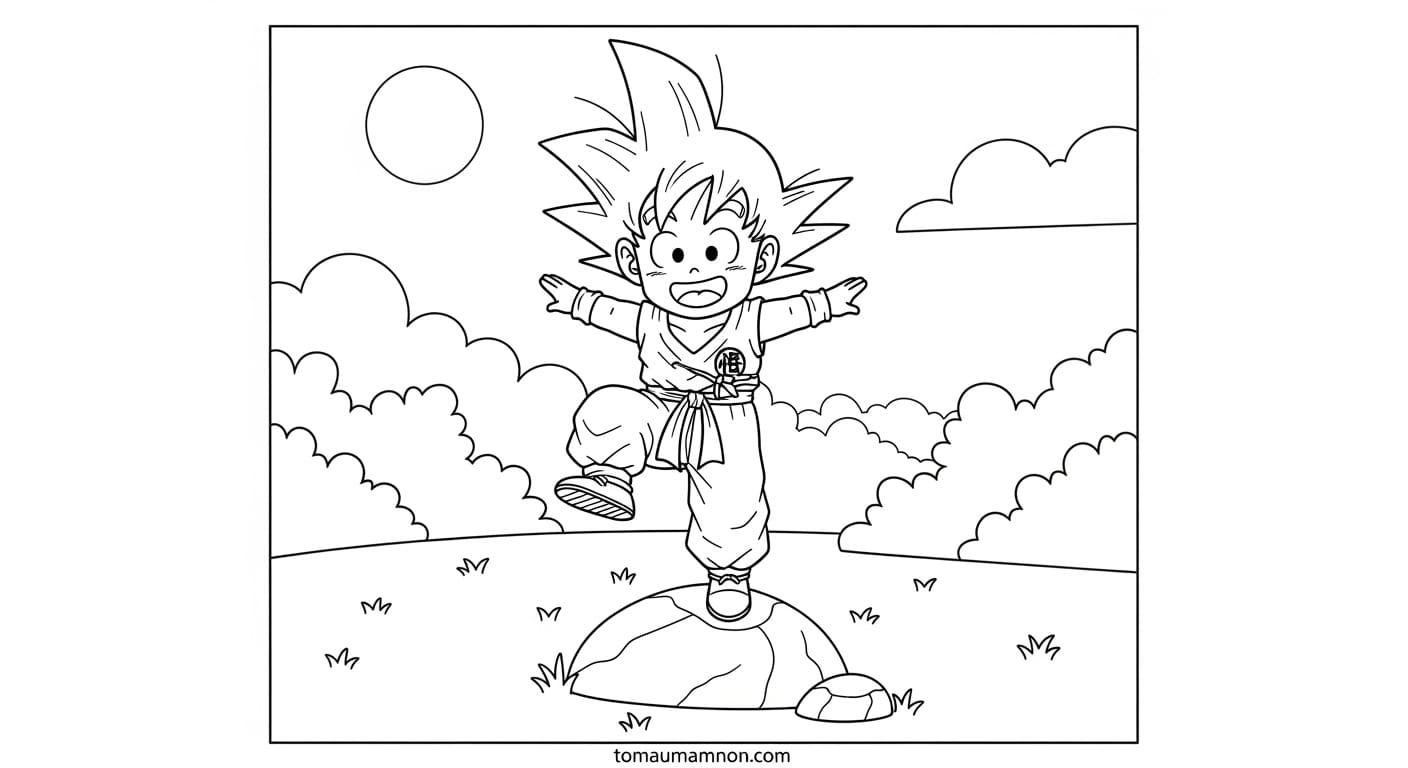 Songoku chuẩn bị chiến đấu