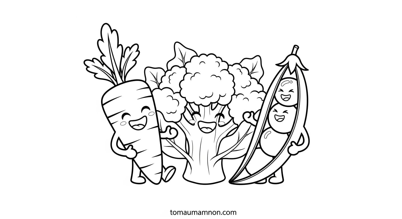 Súp Lơ Baby súp lơ baby cho bé tô màu