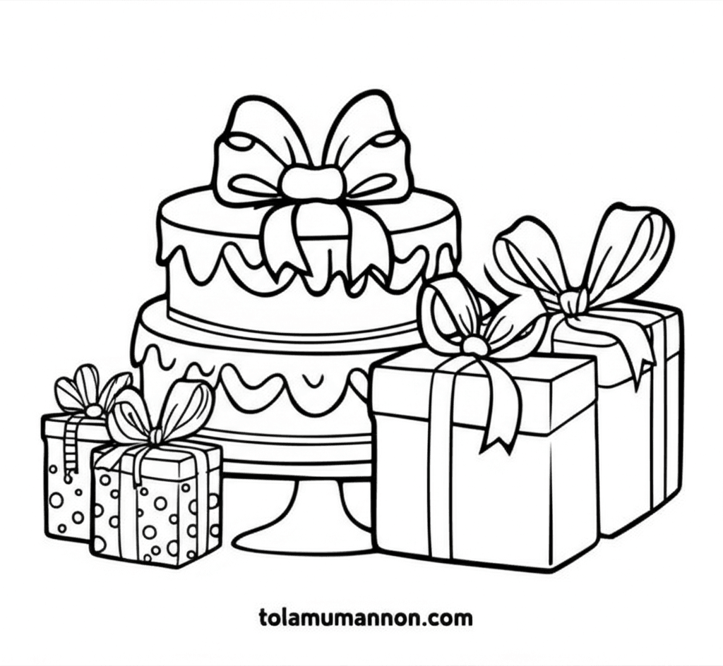 chiếc bánh kem dễ thương