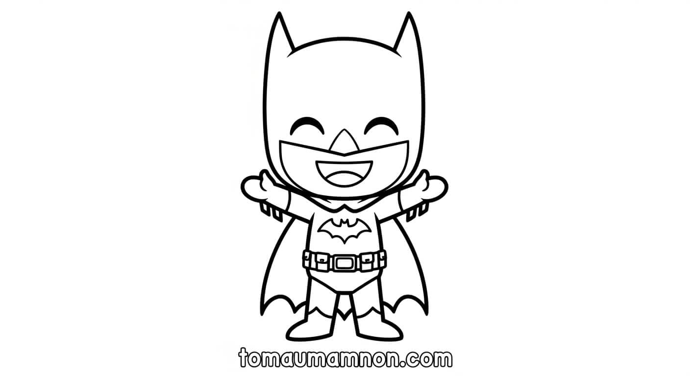 Tô Màu Batman Batman bay trong thành phố