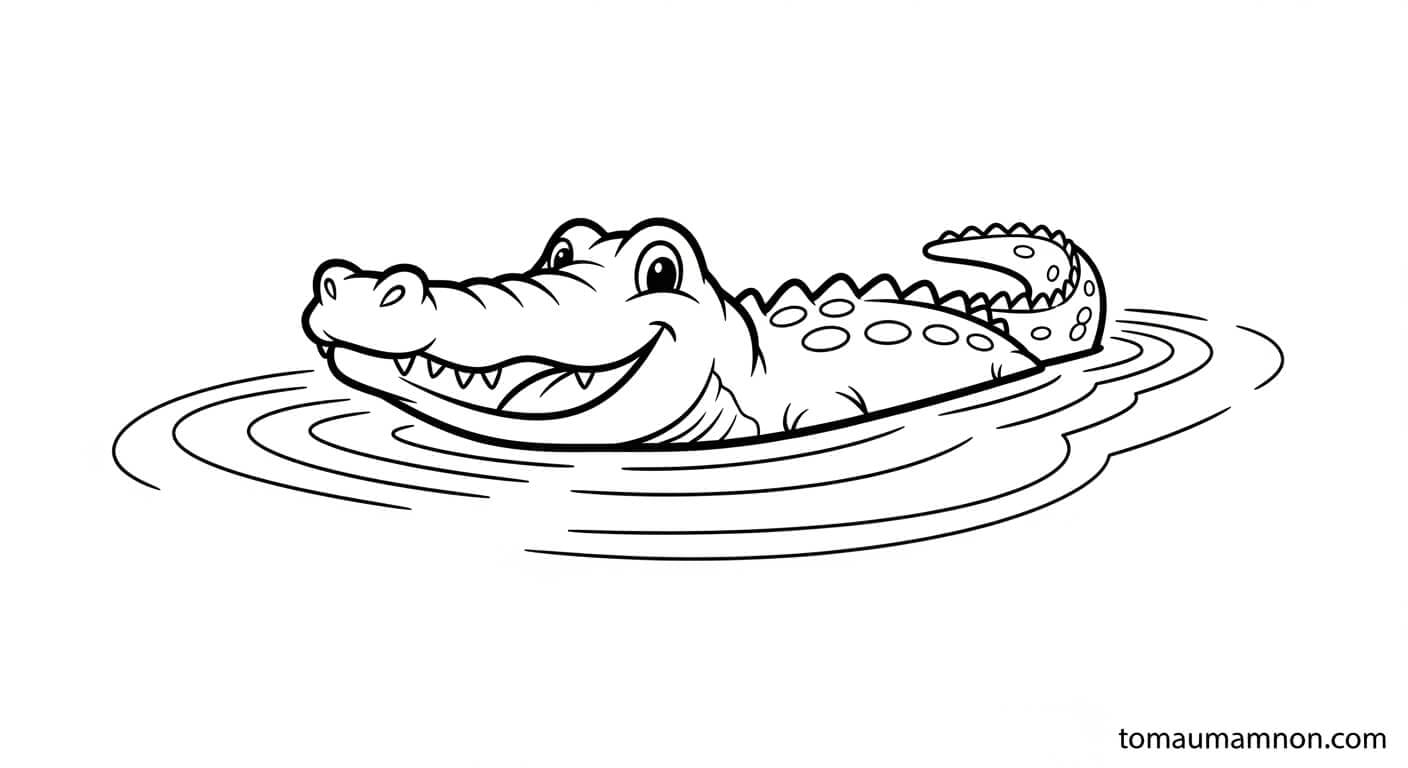 Cá sấu con đáng yêu