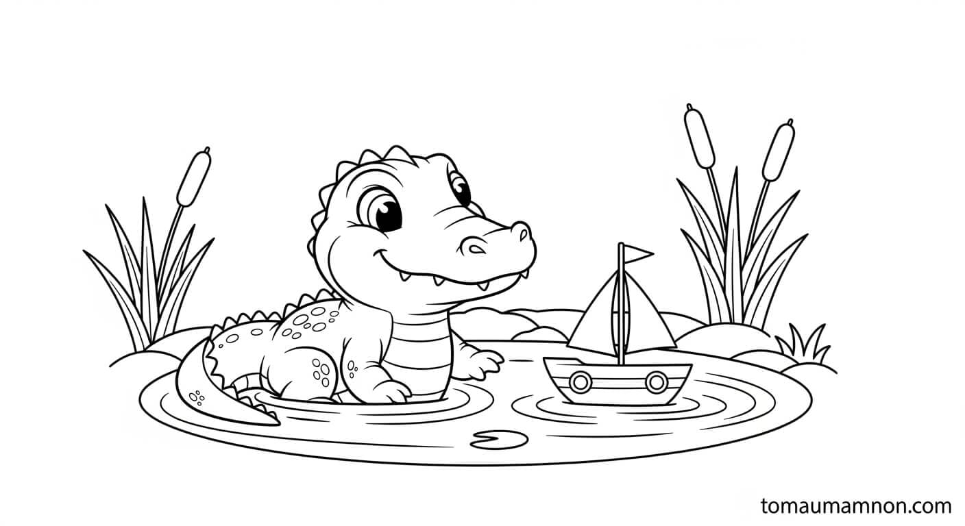 Hình cá sấu trên cạn