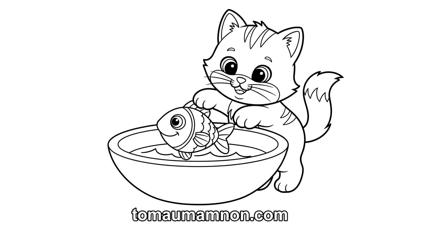 tô màu cái bát 1