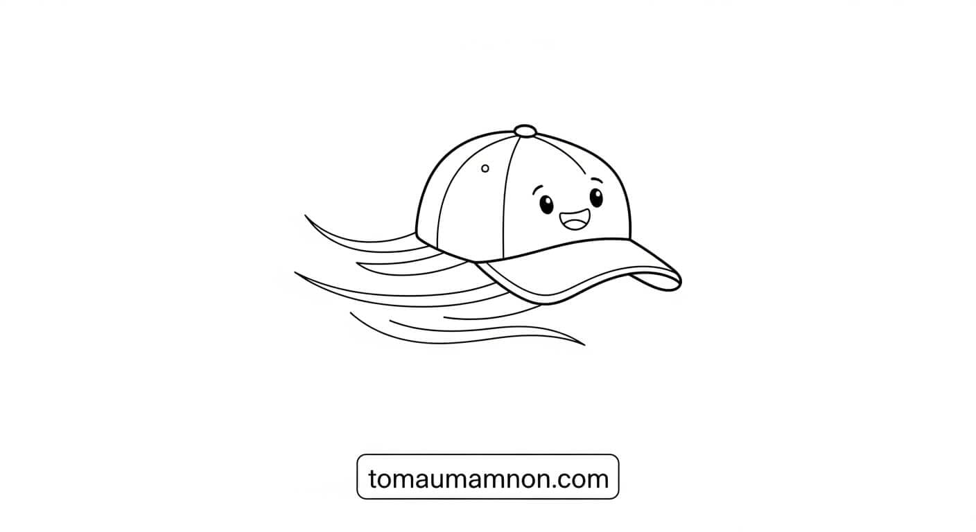 Tô Màu Cái Mũ tranh tô màu cái mũ