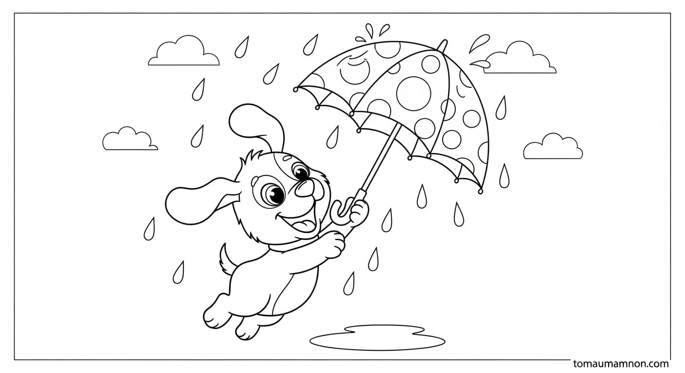 Tranh ô trong ngày nắng