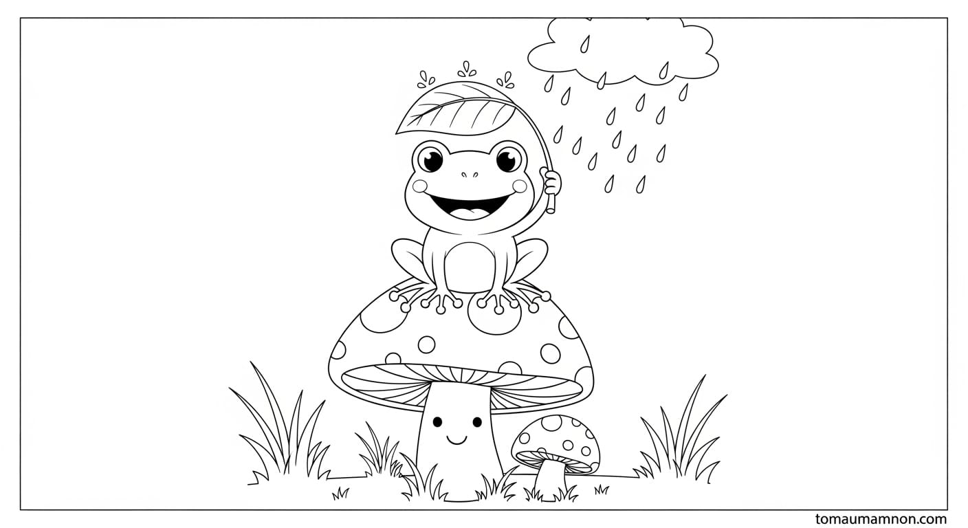 Tranh ô và mưa rơi