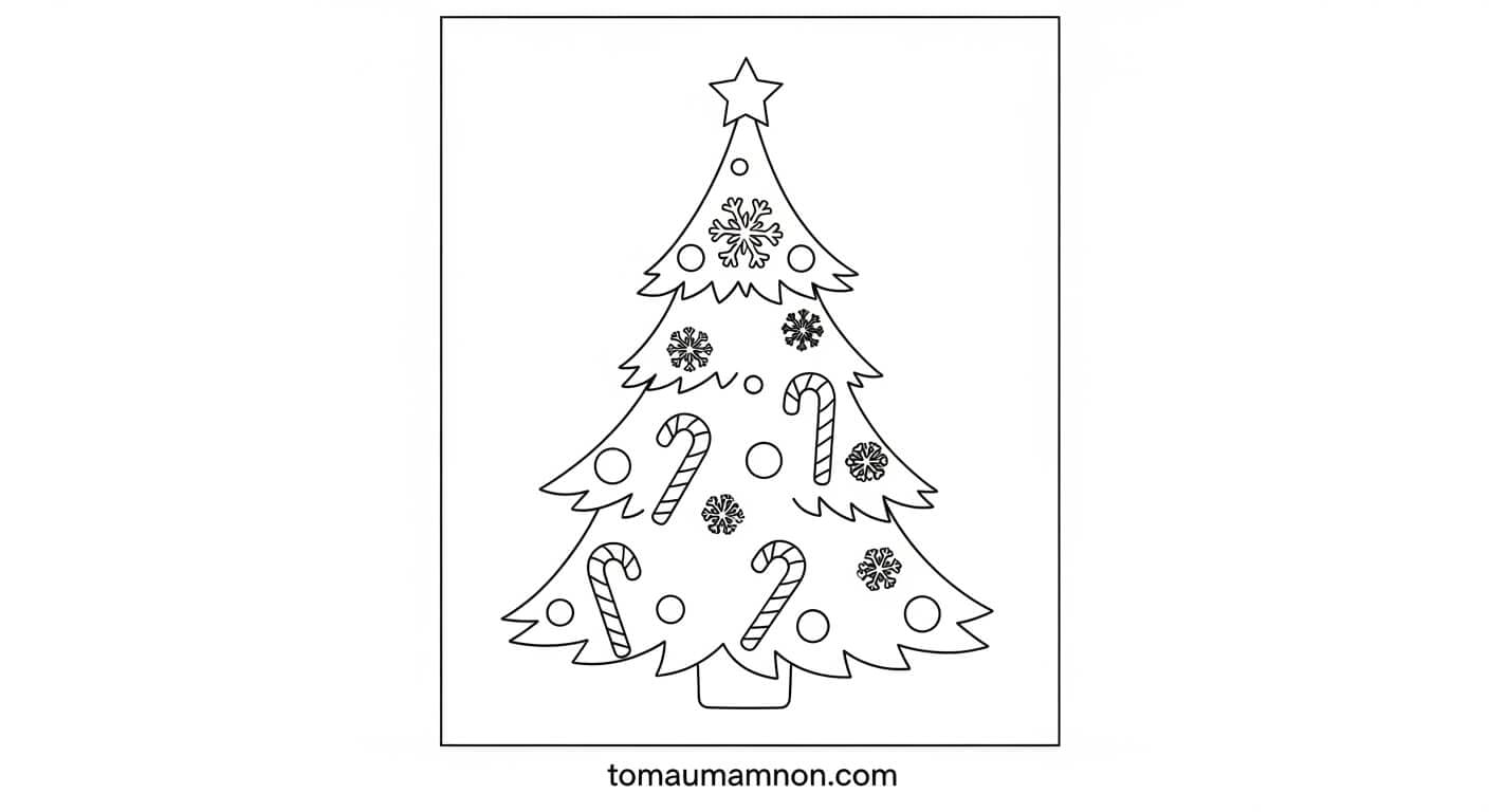 Cây thông Noel với ngôi sao