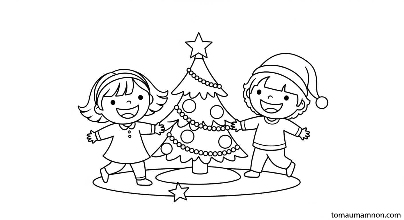 Lễ hội bên cây thông Noel