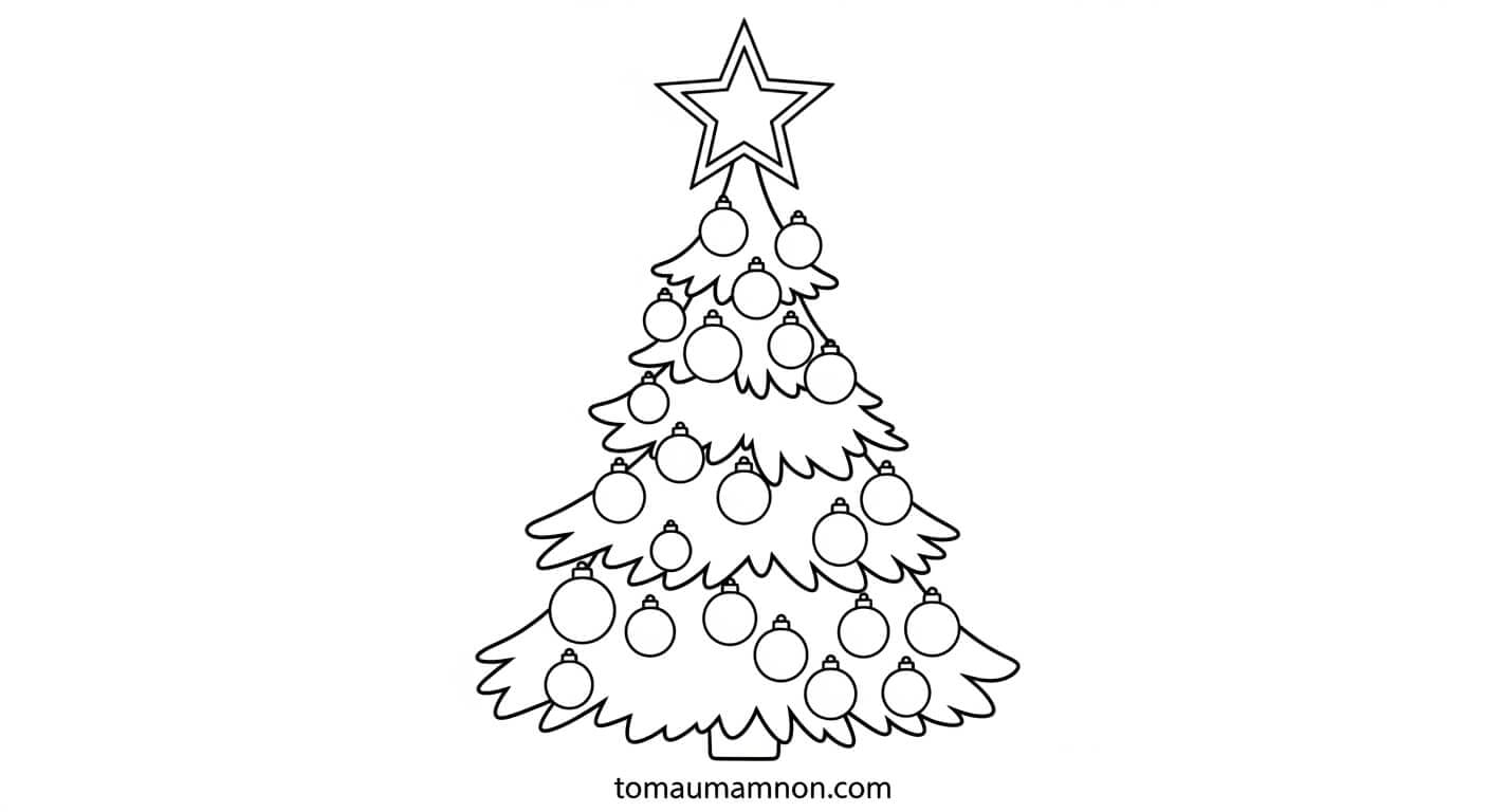 Cây thông Noel rực rỡ