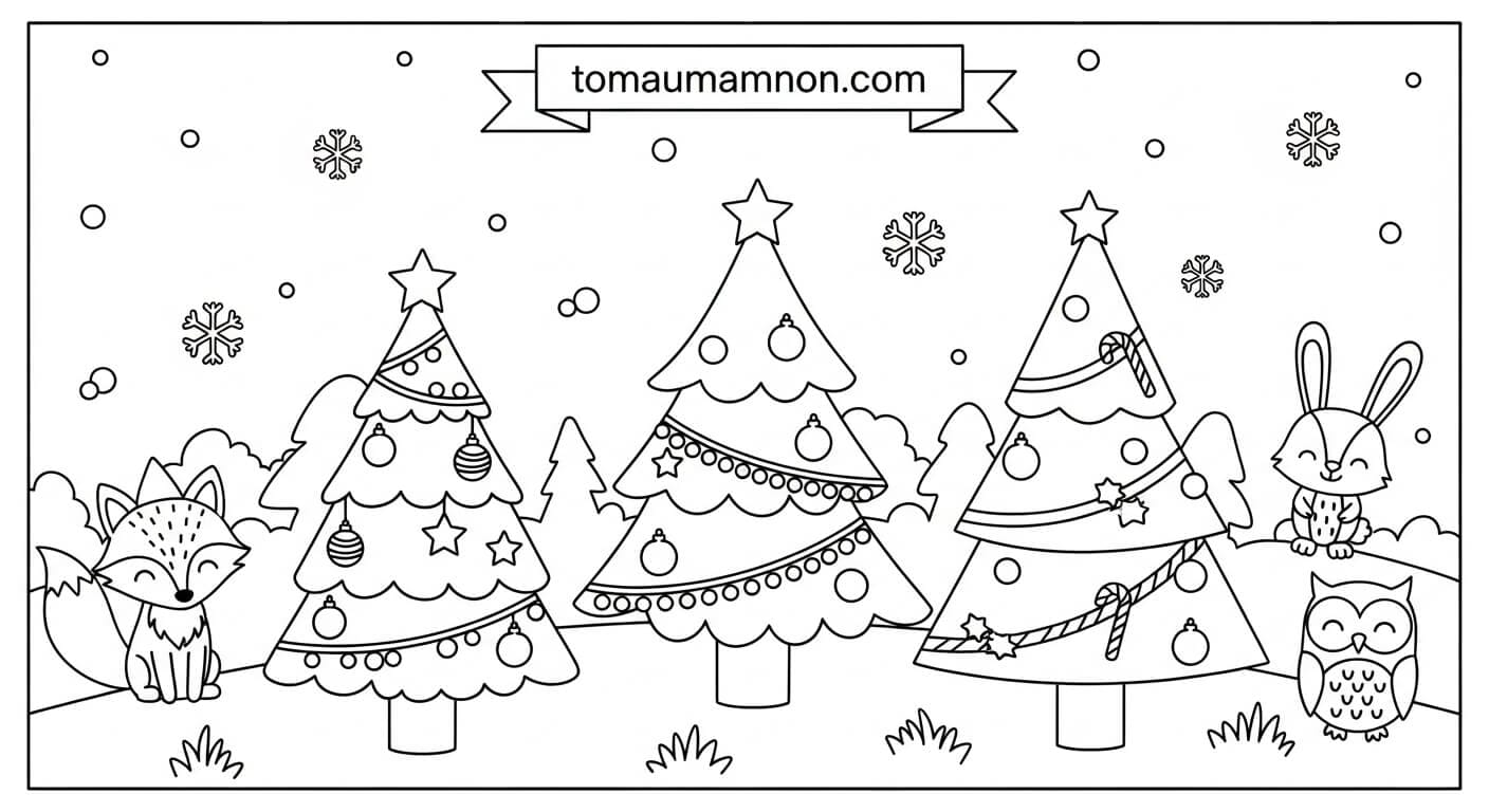 Trang trí Noel đầy màu sắc