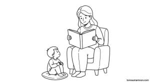 to mau chan dung me 1