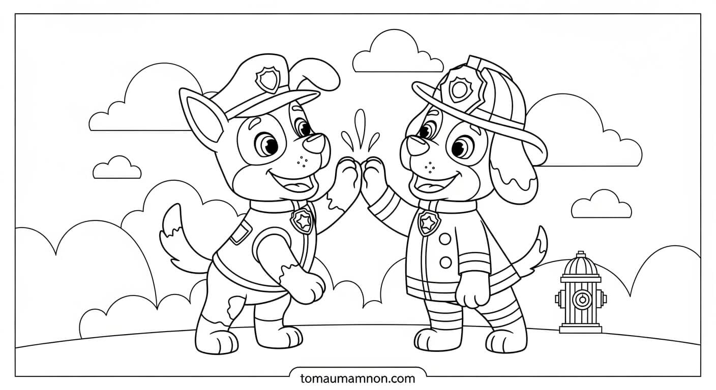 Chó cứu hộ bên trực thăng