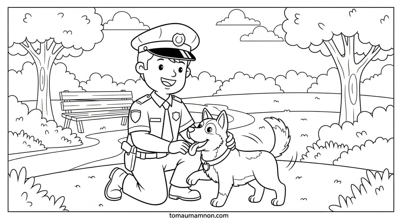 Chú cảnh sát giao thông thân thiện