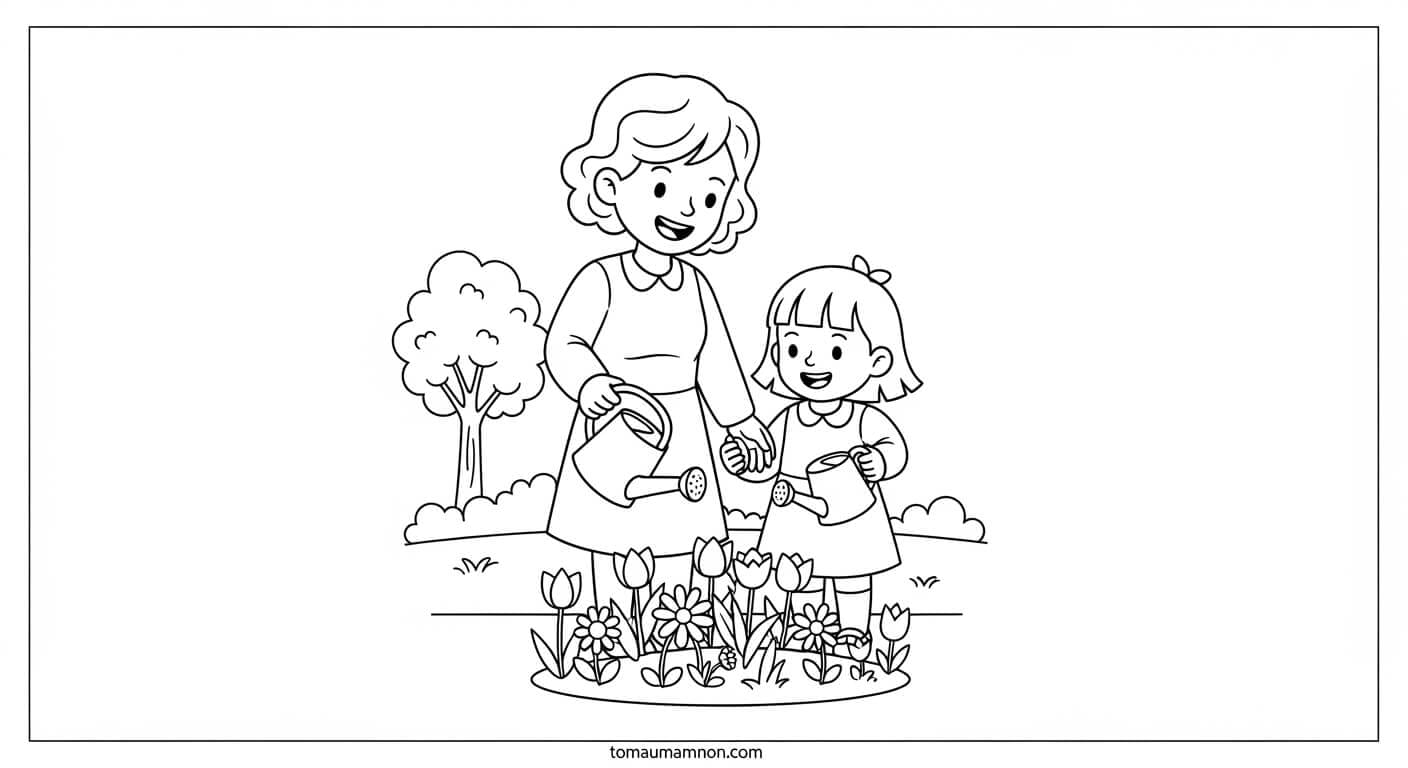 Tô Màu Cô Giáo Cô giáo trong lớp học