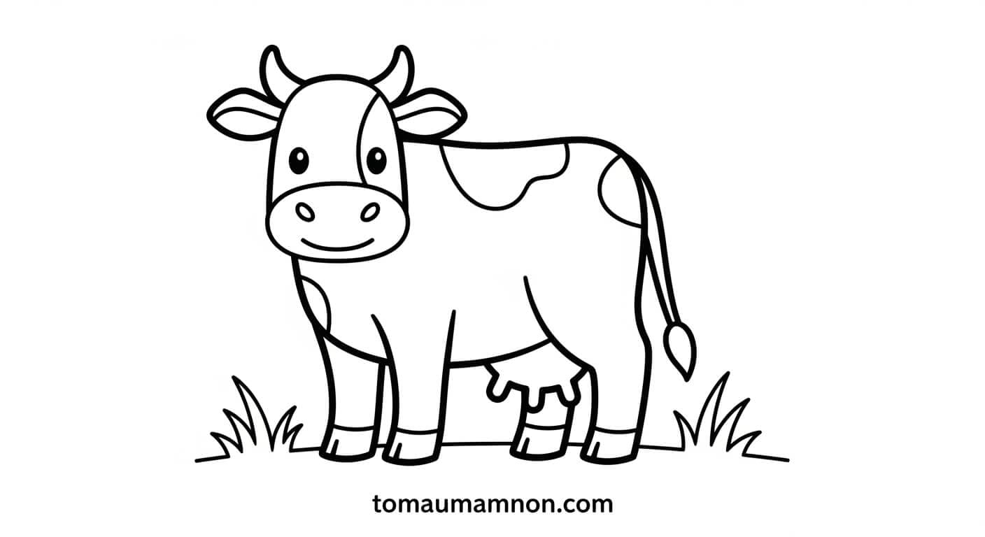 Tô màu con bò