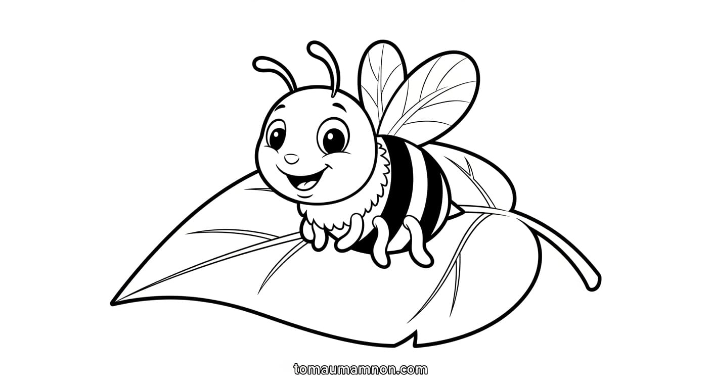 Tô Màu Con Ong ong và hoa