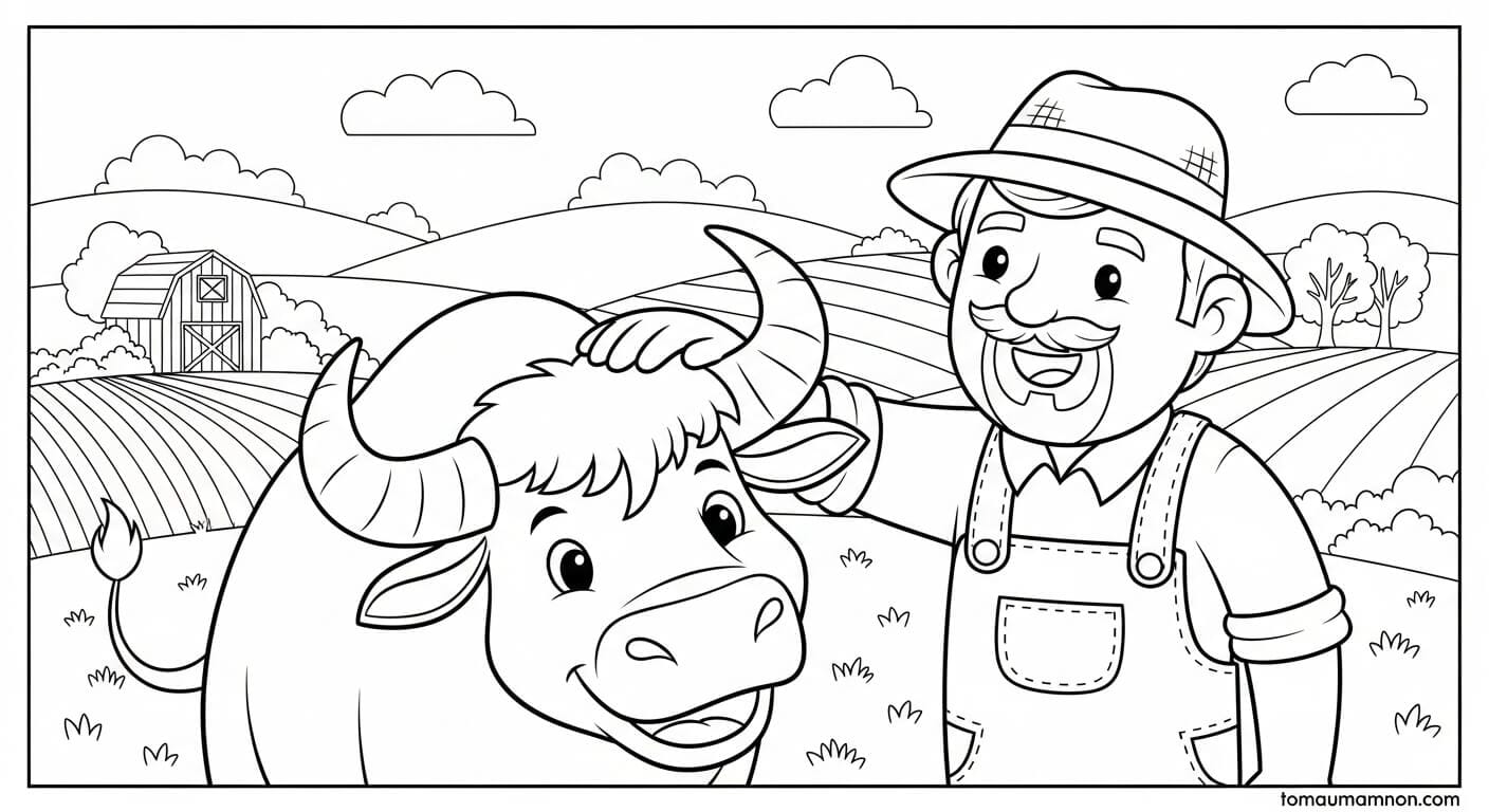 Trâu đang ăn cỏ