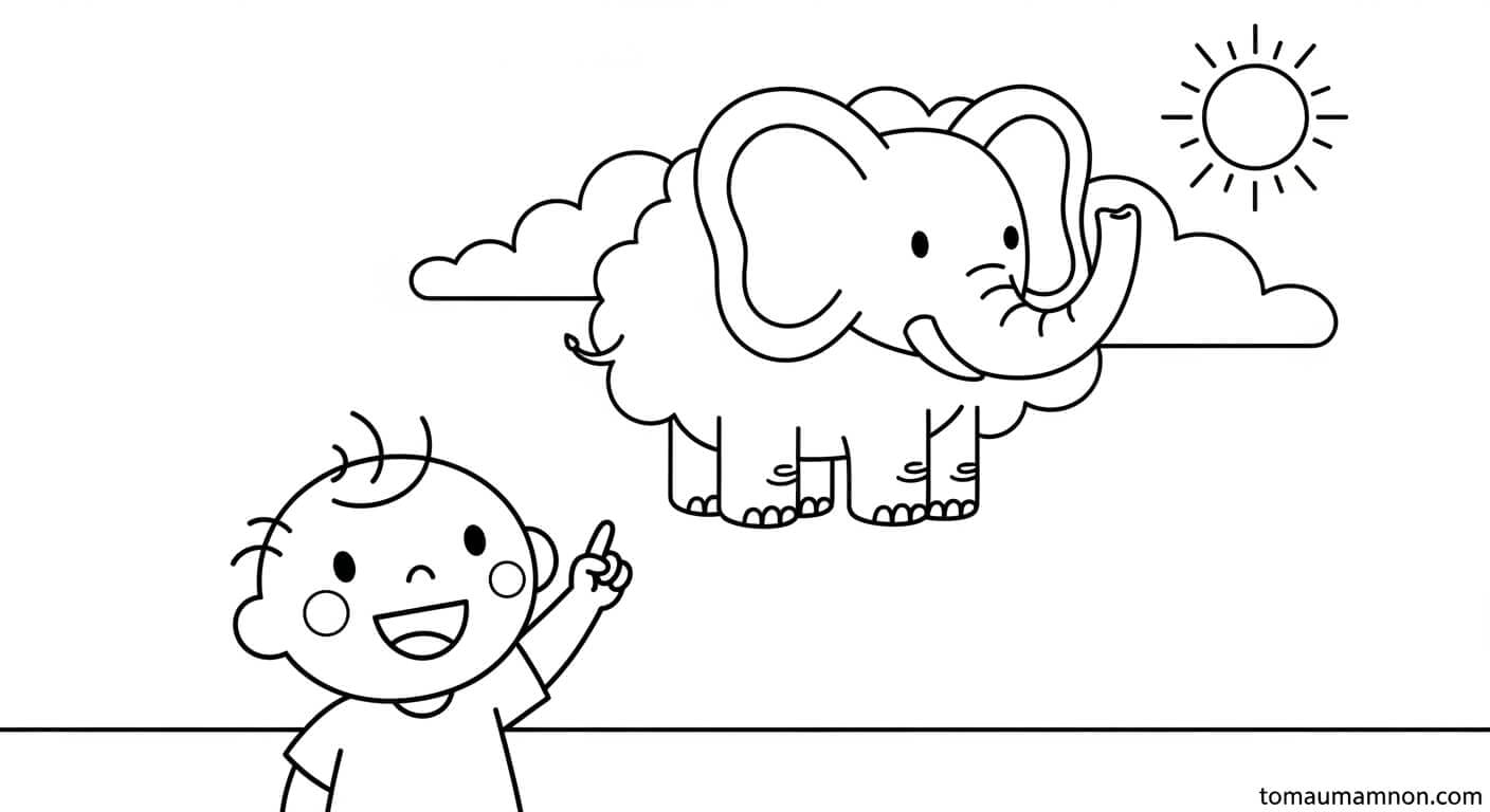 Tô Màu Đám Mây bầu trời và mây