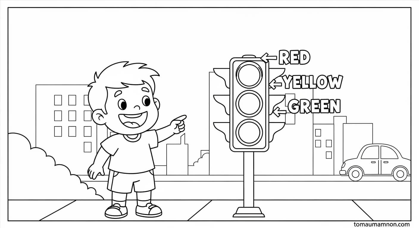 Đèn giao thông vui nhộn