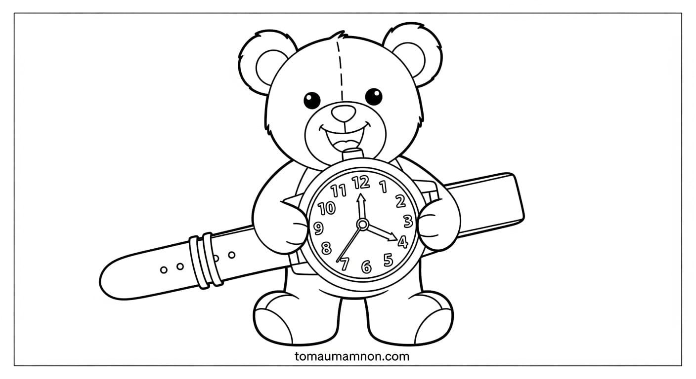 Đồng hồ tròn sắc màu