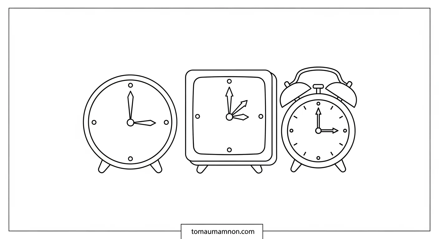 Tô Màu Đồng Hồ Đồng hồ hoạt hình dễ thương
