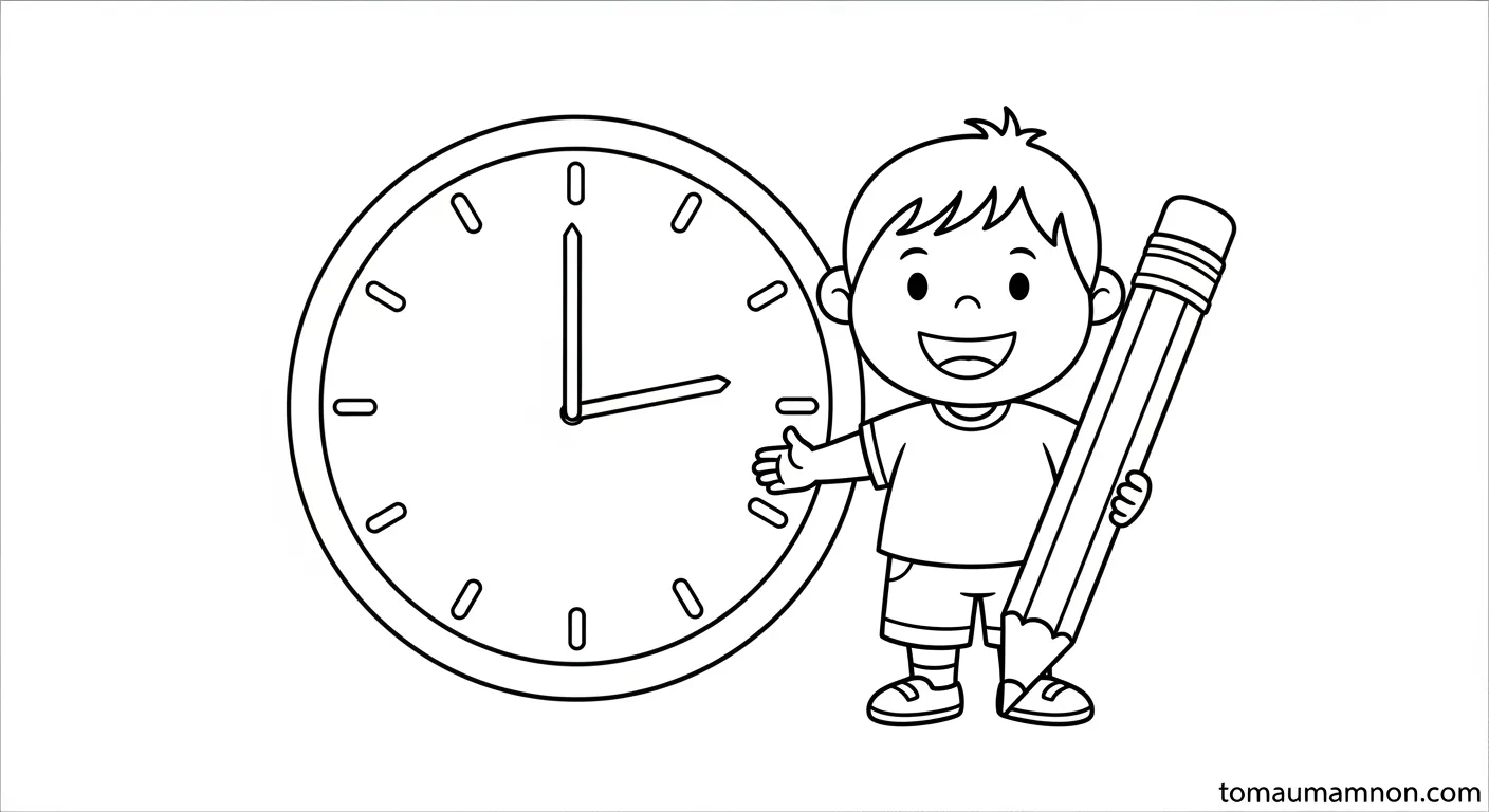 Tô Màu Đồng Hồ Hướng dẫn tô đồng hồ